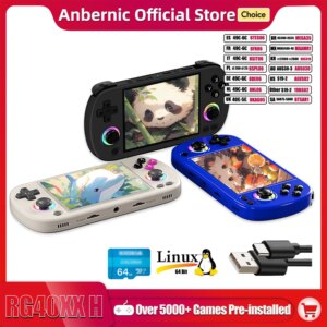 ANBERNIC RG40XX H - Consola portátil 4" 64 bits