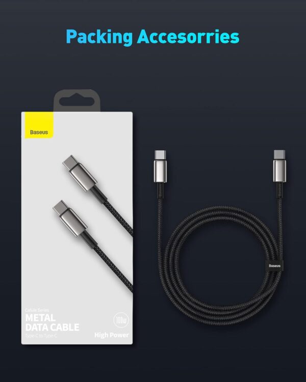 Barato Baseus Cable USB C 100W 1M Carga Rápida