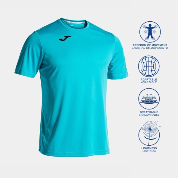 Barato Joma Camiseta Deportiva Manga Corta Hombre, 6XS - 3XL - Ligera y Transpirable, Óptima para Running y Gym - Combi