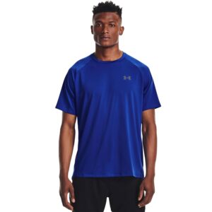 Barato Under Armour Hombre Camiseta Tecnología 2.0, Steel Light Heather/Black