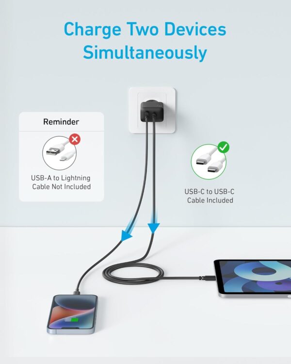 ¡Chollo! Anker Cargador Rápido USB-C 20W (2 Pack)