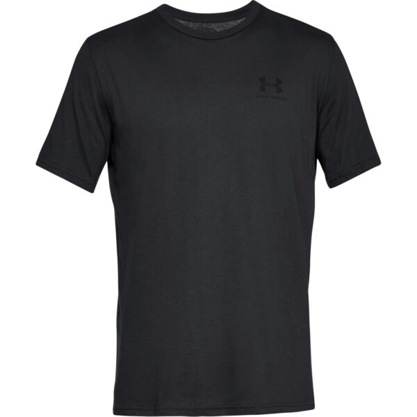 Chollo Camiseta Sportstyle para Hombre de Under Armour con diseño en el pecho izquierdo, Charcoal Medium Heather/Negro