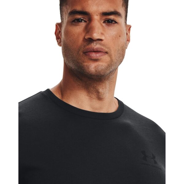 Chollo Camiseta Sportstyle para Hombre de Under Armour con diseño en el pecho izquierdo, Charcoal Medium Heather/Negro