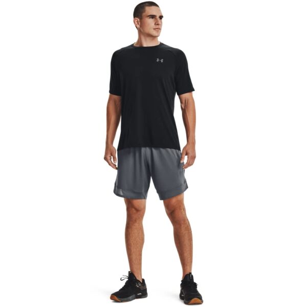 Chollo Camiseta Under Armour para Hombre Tecnología 2.0, Steel Light Heather/Negro