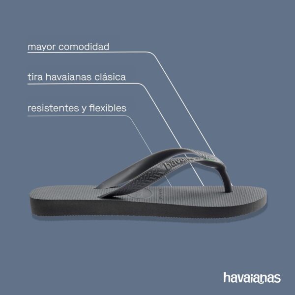 Chollo Havaianas - Chanclas Top Brasil, Cómodas, Ligeras y Resistentes, con Suela Antideslizante y Bandera de Brasil en las Tiras, Unisex para Adultos