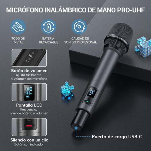 Chollo Micrófono Inalámbrico Profesional TONOR UHF