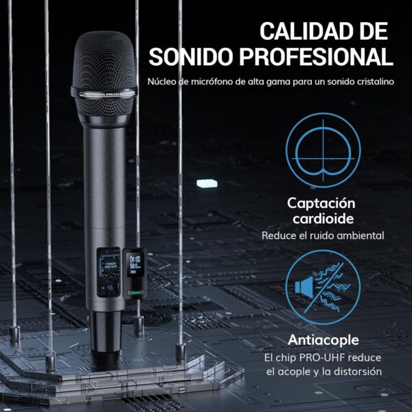 Chollo Micrófono Inalámbrico Profesional TONOR UHF