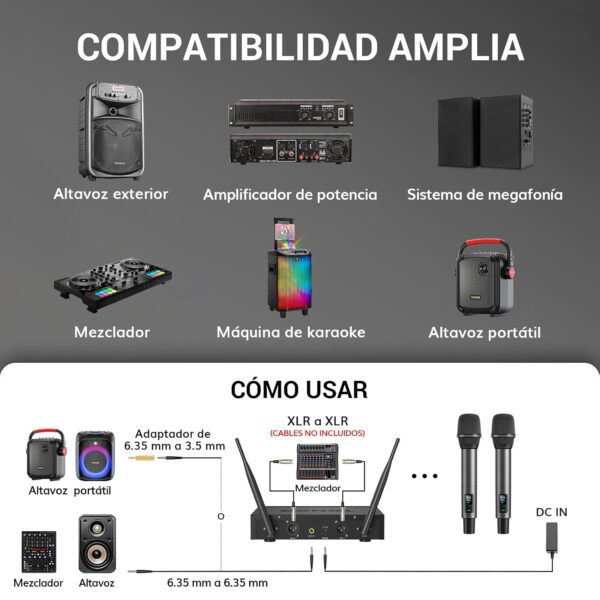Chollo Micrófono Inalámbrico Profesional TONOR UHF