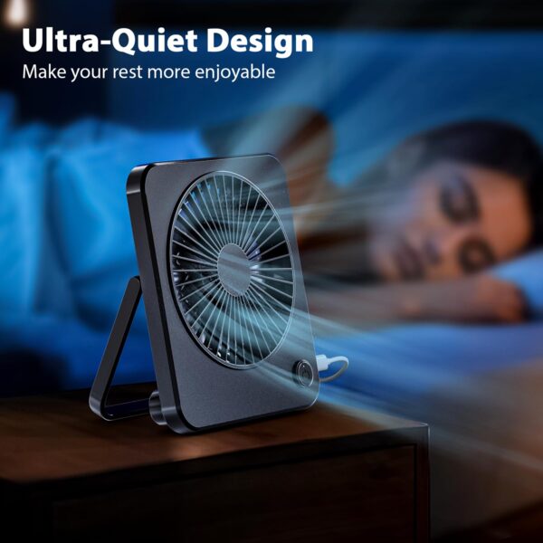 Chollo Mini ventilador USB silencioso con 3 velocidades