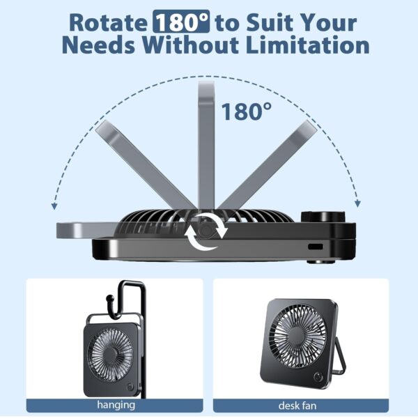 Chollo Mini ventilador USB silencioso con 3 velocidades