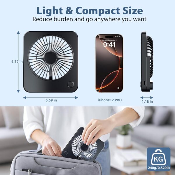 Chollo Mini ventilador USB silencioso con 3 velocidades
