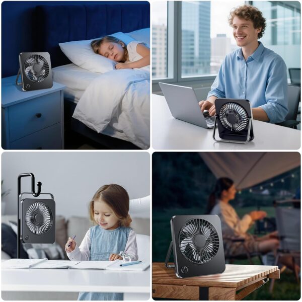 Chollo Mini ventilador USB silencioso con 3 velocidades