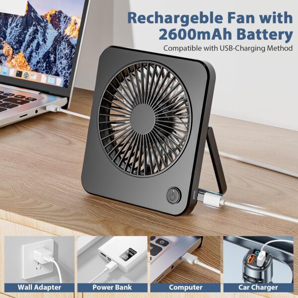 Chollo Mini ventilador USB silencioso con 3 velocidades