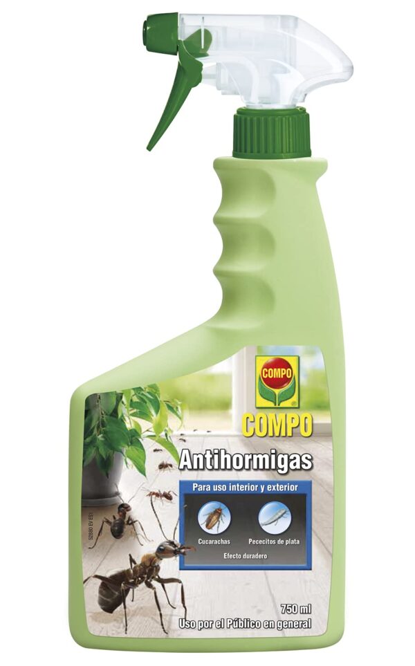 COMPO Anti-Ant Gun, Spray Bottle, Suitable for Home, Home and Garden, Long-Lasting Effect, 750 ml