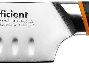 Cuchillo Santoku BRA, Acero Inoxidable, Gris