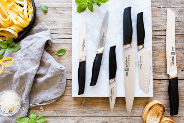 Descuento Cuchillo Santoku BRA, Acero Inoxidable, Gris