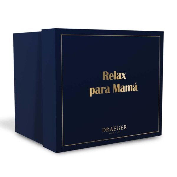 Descuento DRAEGER PARIS 1886 - Taza Cerámica 320ml Mamá Eres Oro - Diseño Geométrico en Azul/Rosa con Mensaje en Oro - Apta Lavavajillas - Embajadora de Emociones Desde 1886
