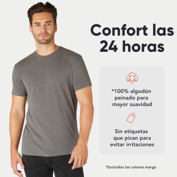 ¡Descuento! FM London Camisetas Premium para Hombre - Paquete