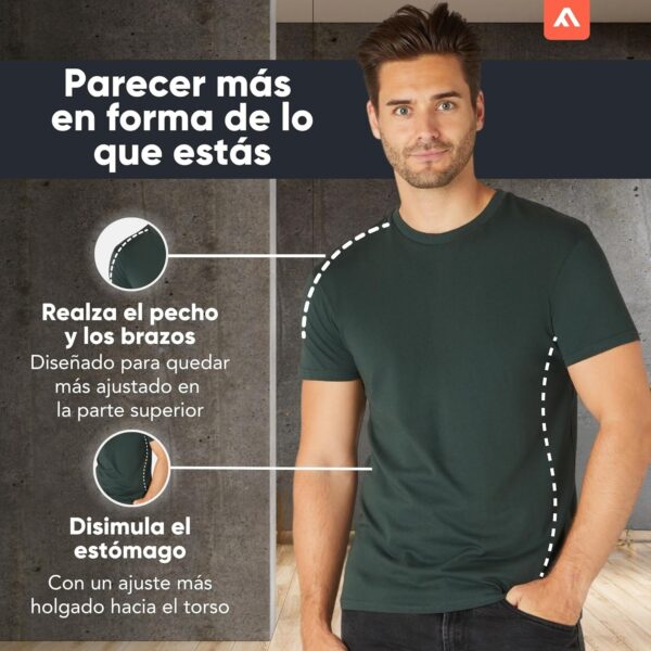 ¡Descuento! FM London Camisetas Premium para Hombre - Paquete