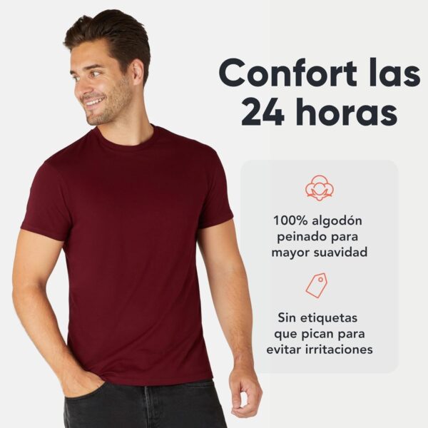 ¡Descuento! FM London Camisetas Premium para Hombre - Paquete