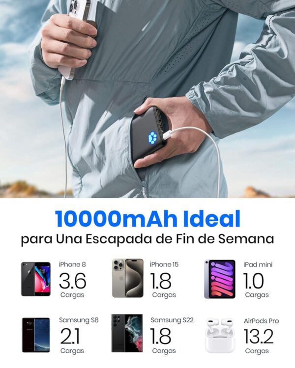 ¡Descuento! INIU Power Bank 10000mAh USB C Slim