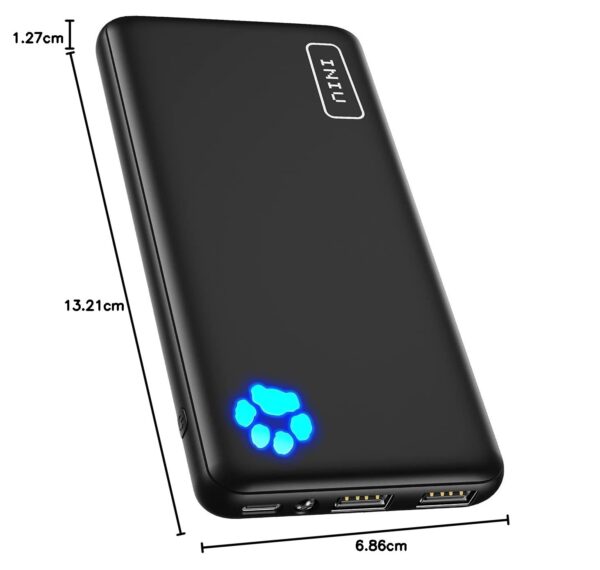 ¡Descuento! INIU Power Bank 10000mAh USB C Slim