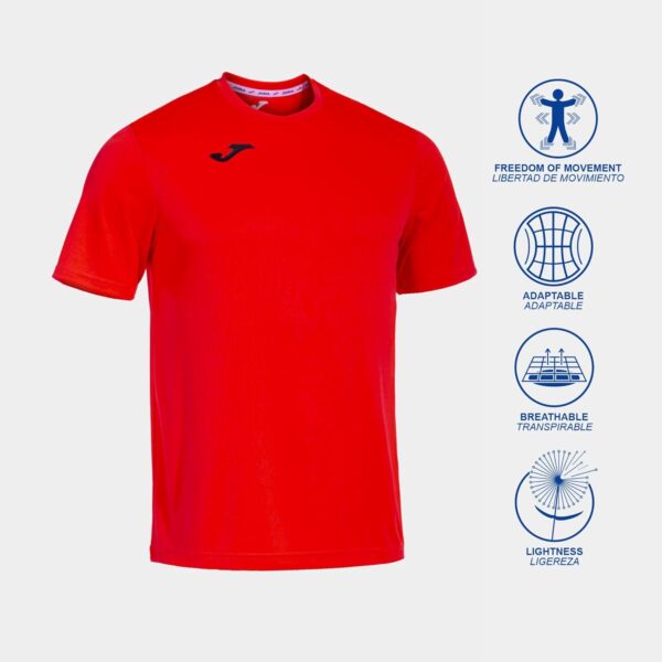 Descuento Joma Camiseta Deportiva Manga Corta Hombre, 6XS - 3XL - Ligera y Transpirable, Óptima para Running y Gym - Combi