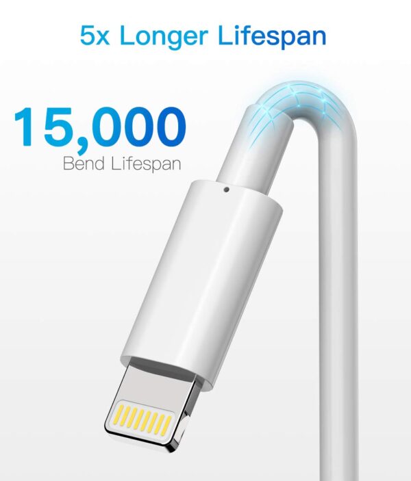 Descuento Quntis Cable iPhone 2M 3Pack, Cable Lightning Carga Rápida MFi Certificado Cargador iPhone para 13/12/12 Pro MAX/SE/11/X/XS/XR/8/7/6s Plus, iPad iPod