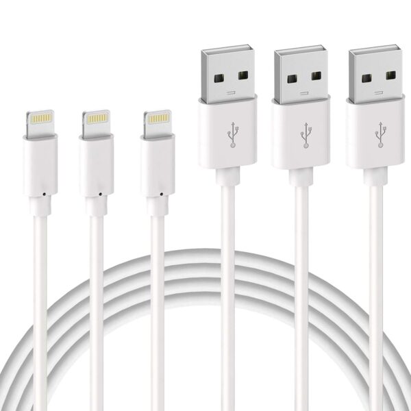 Descuento Quntis Cable iPhone 2M 3Pack, Cable Lightning Carga Rápida MFi Certificado Cargador iPhone para 13/12/12 Pro MAX/SE/11/X/XS/XR/8/7/6s Plus, iPad iPod