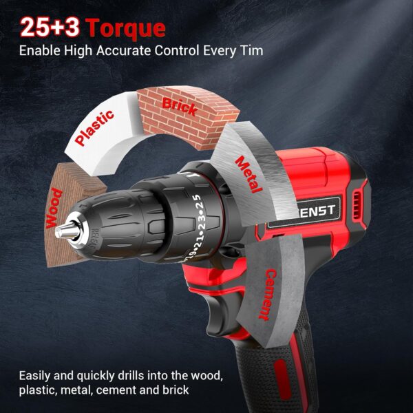 Descuento Taladro Perforador BETENST 21V con Accesorios