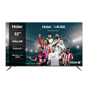 Haier Direct LED Full HD H32K702FG - 32", Smart-TV, HDR, Dolby Audio, Android 11, Smart-TV, Google Assistant, Bluetooth 5.1, DBX TV, HDMI 2.1 x 3, rahmenlos, 2022