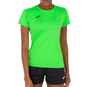 Joma Women's Short Sleeve Sports Shirt, 6XS – 3XL – Keeps the Contact with the Body Dry, Ideal for Running or Gym – Combi