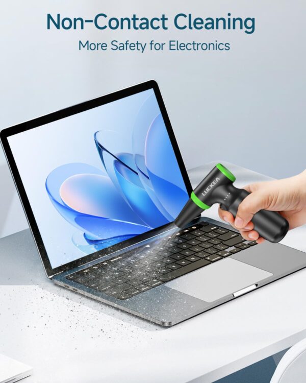 Oferta Aire Comprimido Limpieza PC Soplador de Aire - 130000 RPM 3 Velocidades Air Duster, 6000 mAh Batería, 3 Cepillos Antiestáticos, Carga Rápida Tipo C, Soprador Potente Portátil...