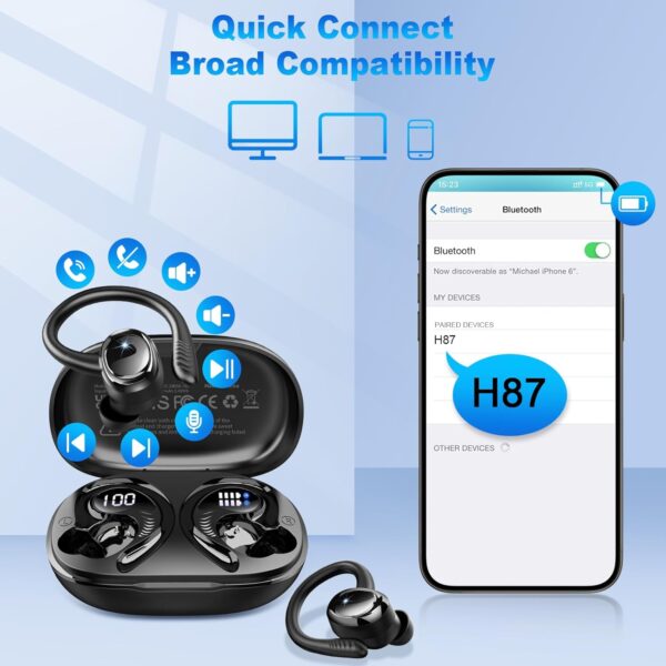 ¡Oferta! Audífonos Deportivos Inalámbricos Bluetooth 5.4