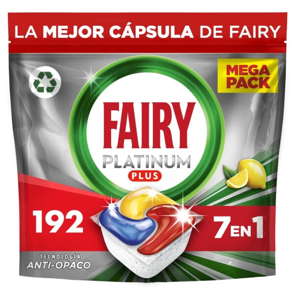 ¡Oferta! Cápsulas Lavavajillas Fairy Platinum Plus Limón