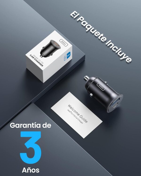 Oferta Cargador Coche INIU 60W USB C Rápido