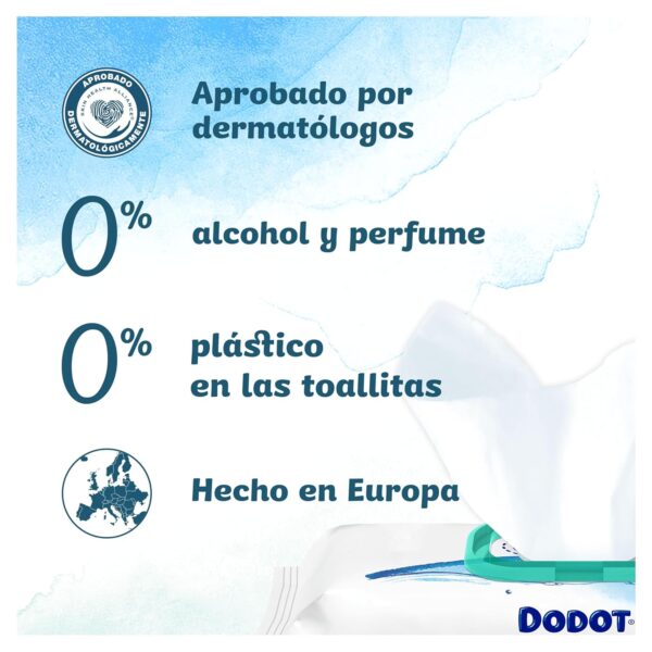 ¡Oferta! Dodot Toallitas Pure Aqua Bebé, 864 Unidades