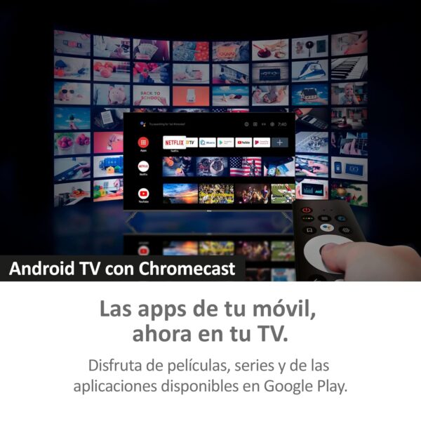 Oferta Haier Direct LED Full HD H32K702FG - 32", Smart-TV, HDR, Dolby Audio, Android 11, Smart-TV, Google Assistant, Bluetooth 5.1, DBX TV, HDMI 2.1 x 3, rahmenlos, 2022