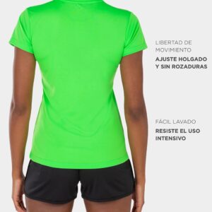 Oferta Joma Women's Short Sleeve Sports Shirt, 6XS – 3XL – Keeps the Contact with the Body Dry, Ideal for Running or Gym – Combi