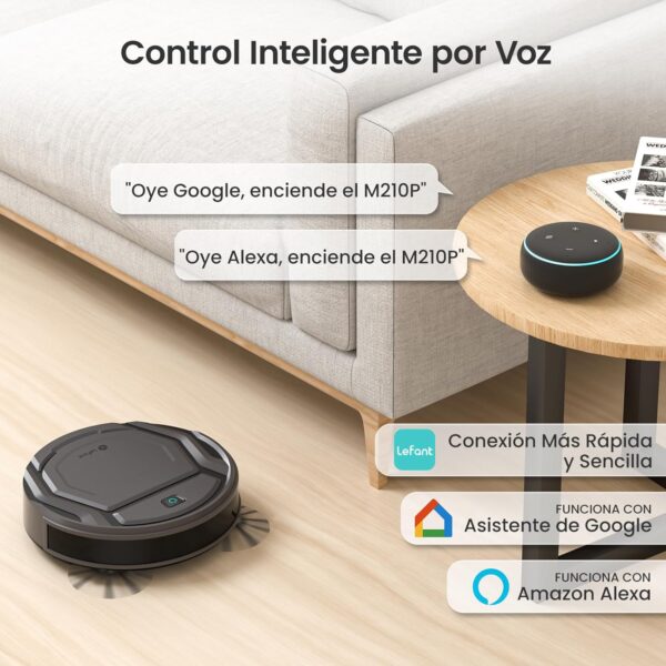 ¡Oferta! LEFANT Robot Aspirador 2200Pa, WiFi/Alexa