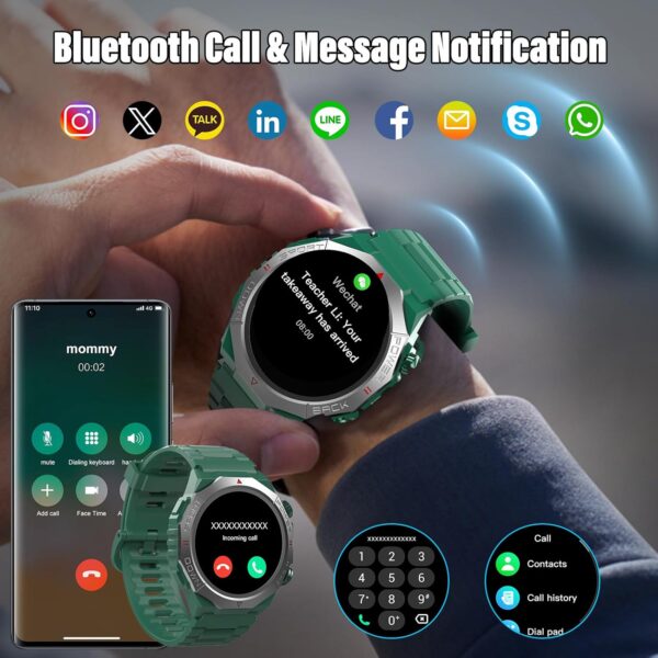 ¡Oferta! Reloj Inteligente Atheewon Militar IP68