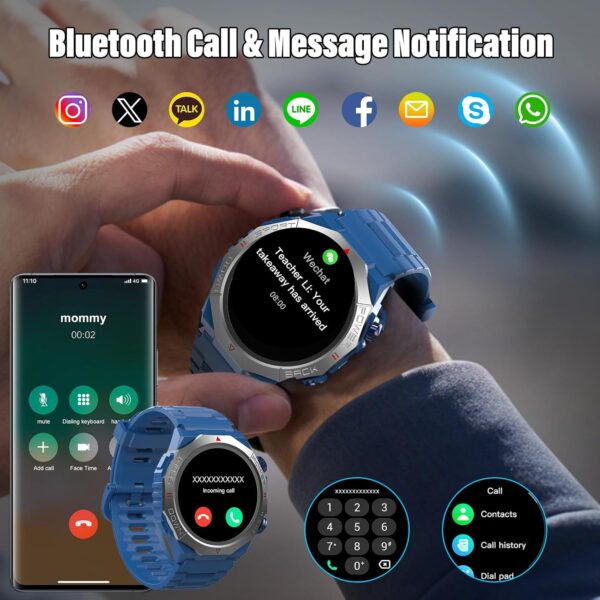 ¡Oferta! Reloj Inteligente Atheewon Militar IP68