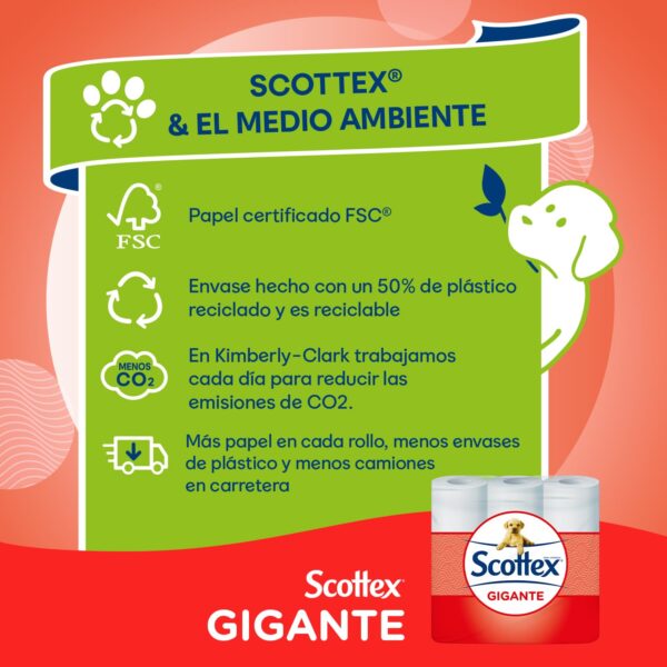 Oferta Scottex Giant Dry Toilet Paper 18 Rolls