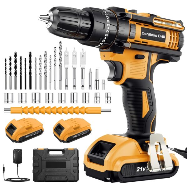 ¡Oferta! Taladro Percutor a Batería 21V 2.0Ah