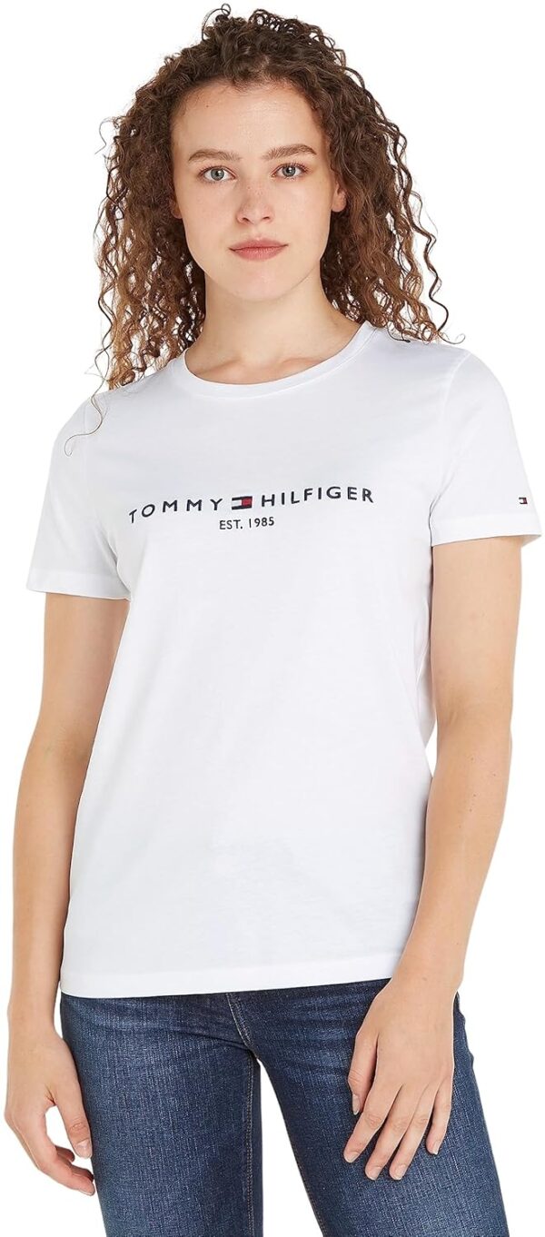 Oferta Tommy Hilfiger Camisetas de Punto de Manga Corta para Mujer