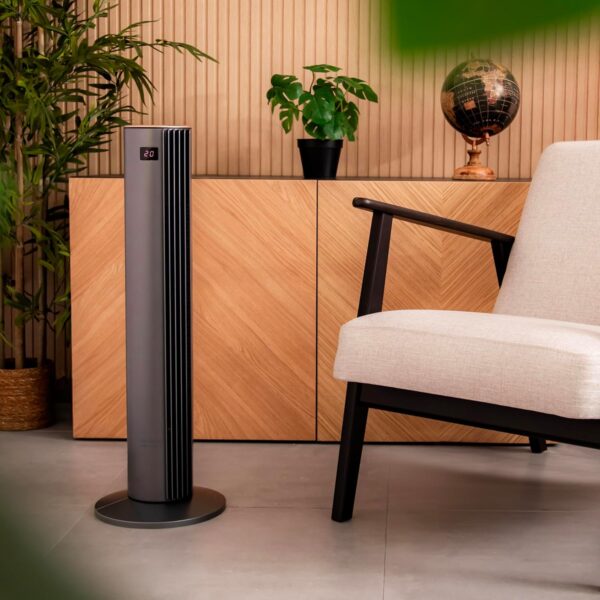 Oferta Ventilador de Torre Cecotec EnergySilence 790 Skyline Smart de 30", 45 W, Oscilación de 70º, Pantalla Táctil LED, Temporizador de 12 horas, Control Remoto, 3 Velocidades y más