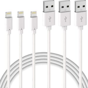 Quntis Cable iPhone 2M 3Pack, Cable Lightning Carga Rápida MFi Certificado Cargador iPhone para 13/12/12 Pro MAX/SE/11/X/XS/XR/8/7/6s Plus, iPad iPod