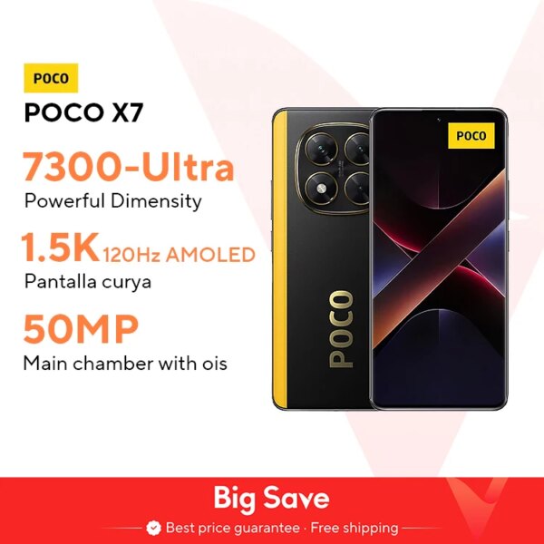 Smartphone POCO X7, AMOLED 6.67