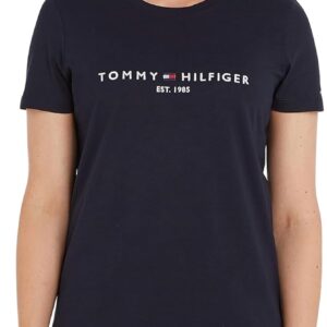 Tommy Hilfiger Camisetas de Punto de Manga Corta para Mujer