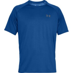 Under Armour Hombre Camiseta Tecnología 2.0, Steel Light Heather/Black